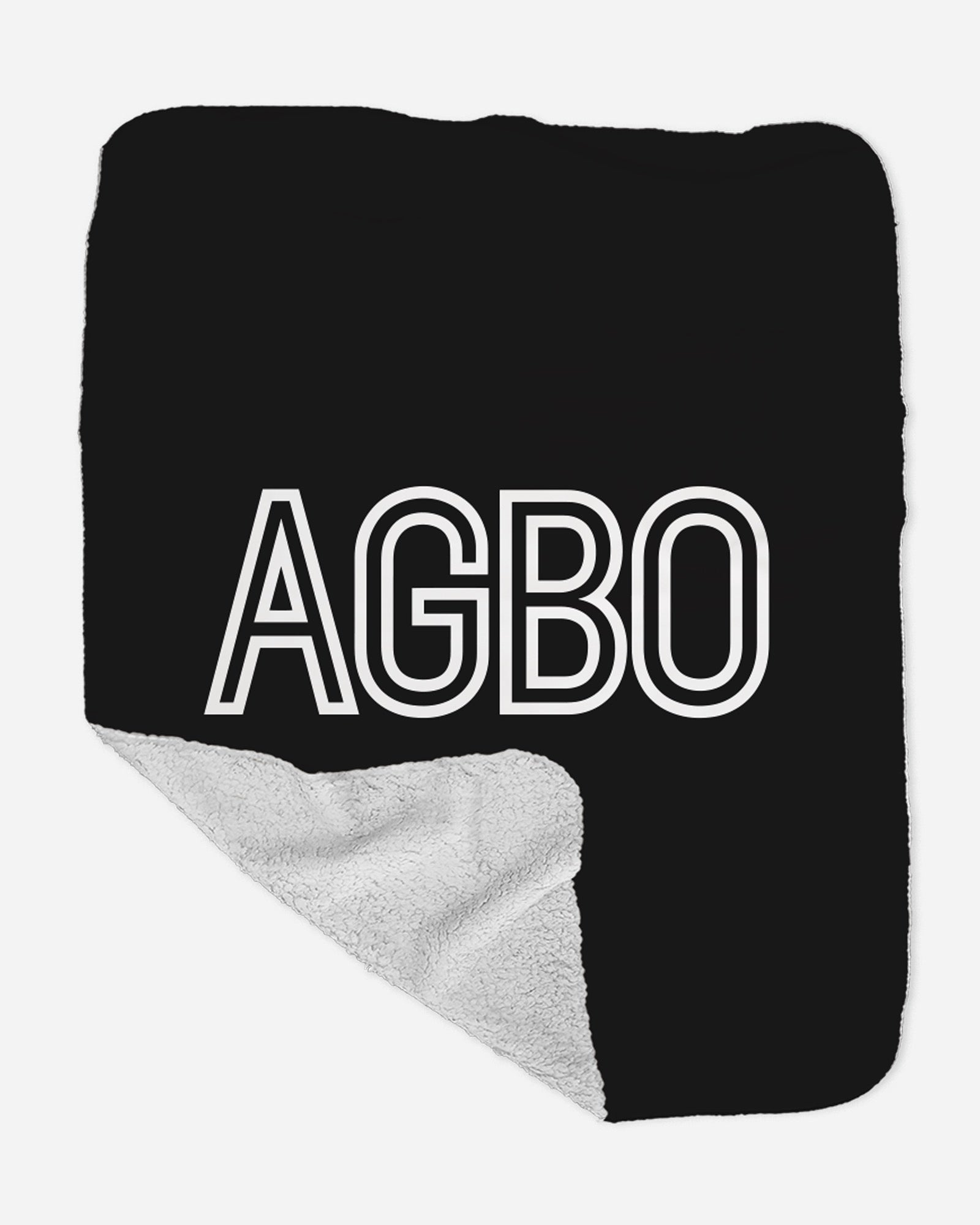 AGBO Logo Sherpa Blanket