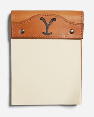 Saddle Leather  Yellowstone Branded Notepad
