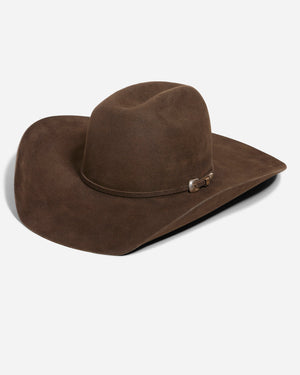 John Dutton's Crown Cowboy Hat with Sterling Silver Buckle