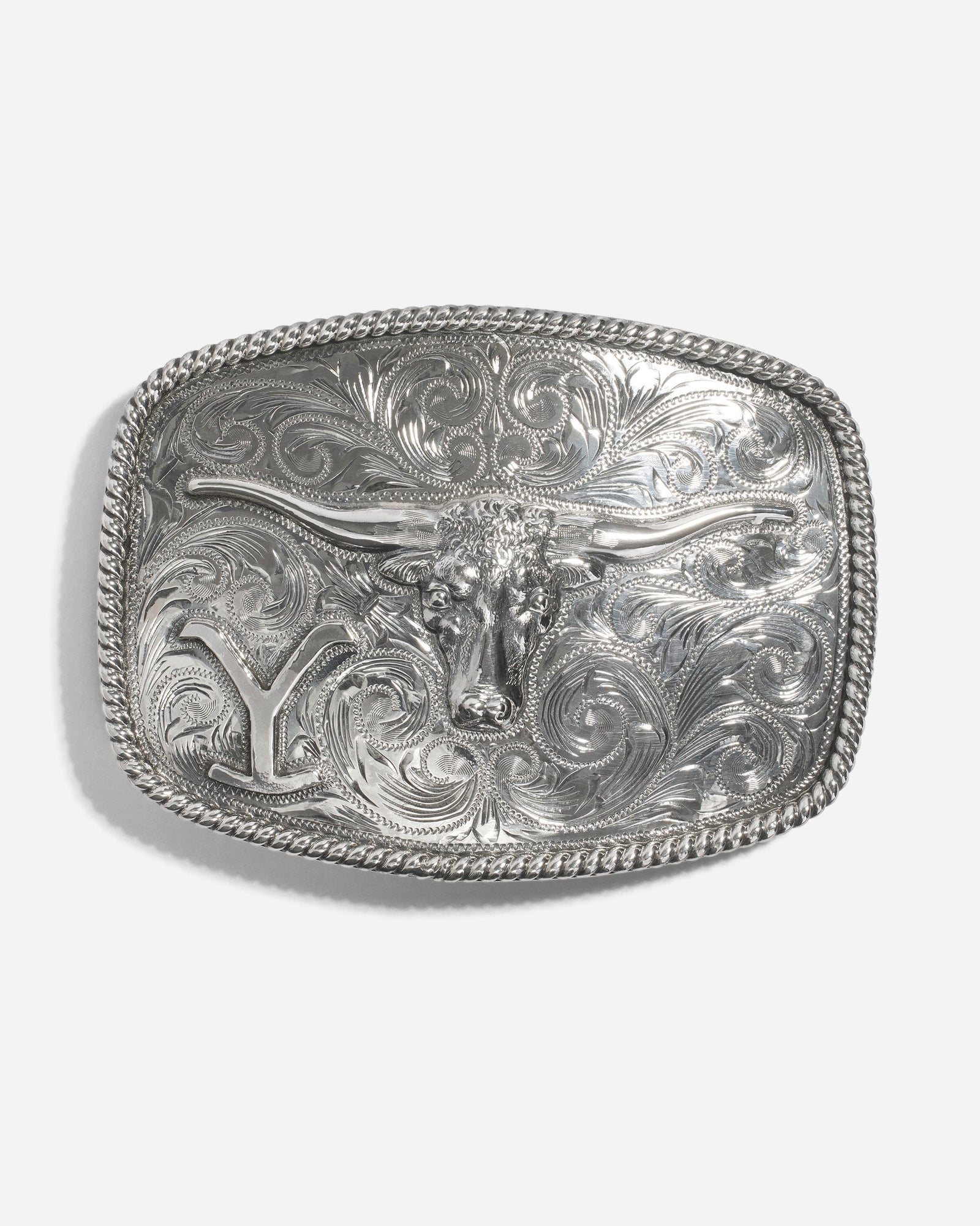John Dutton's Hand Engraved Yellowstone Steer Buckle