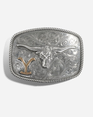 John Dutton's Hand Engraved Yellowstone Steer Buckle