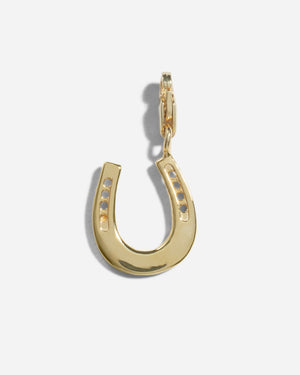 14K Gold-Plated Sterling Silver Horseshoe Charm