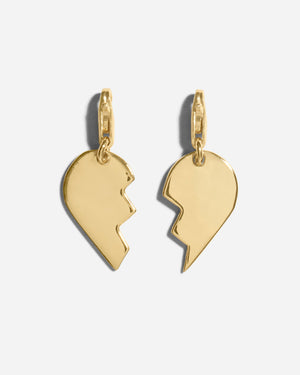 14K Gold-Plated Sterling Silver Rip & Beth Love Charms