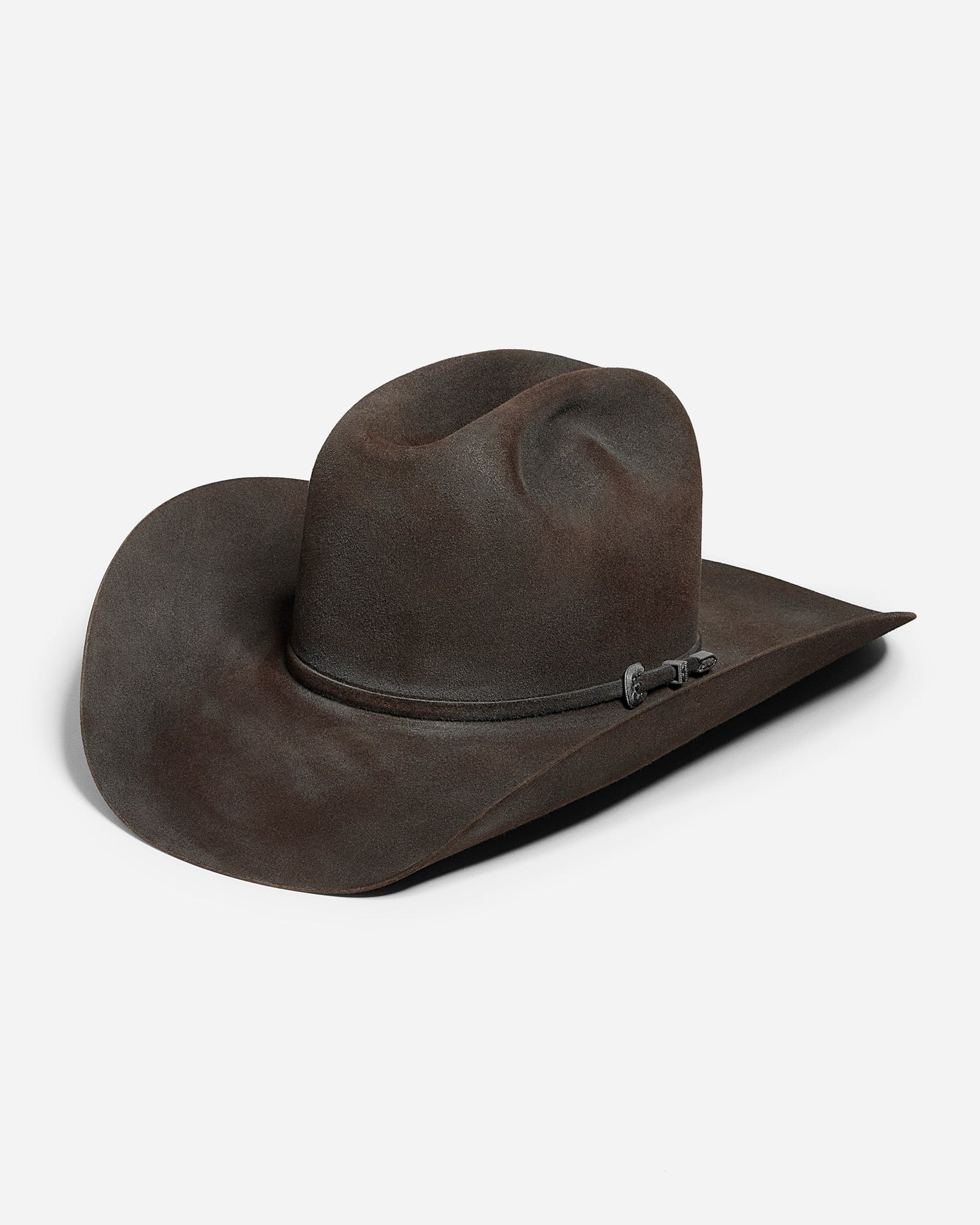 Rip's Cattleman Crown Distressed Brown Cowboy Hat