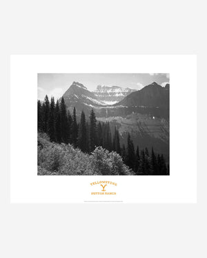 Governor's Office Art: Ansel Adams, Trees, Bushes And Mountains, Glacier National Park, Montana - National Parks And Monuments