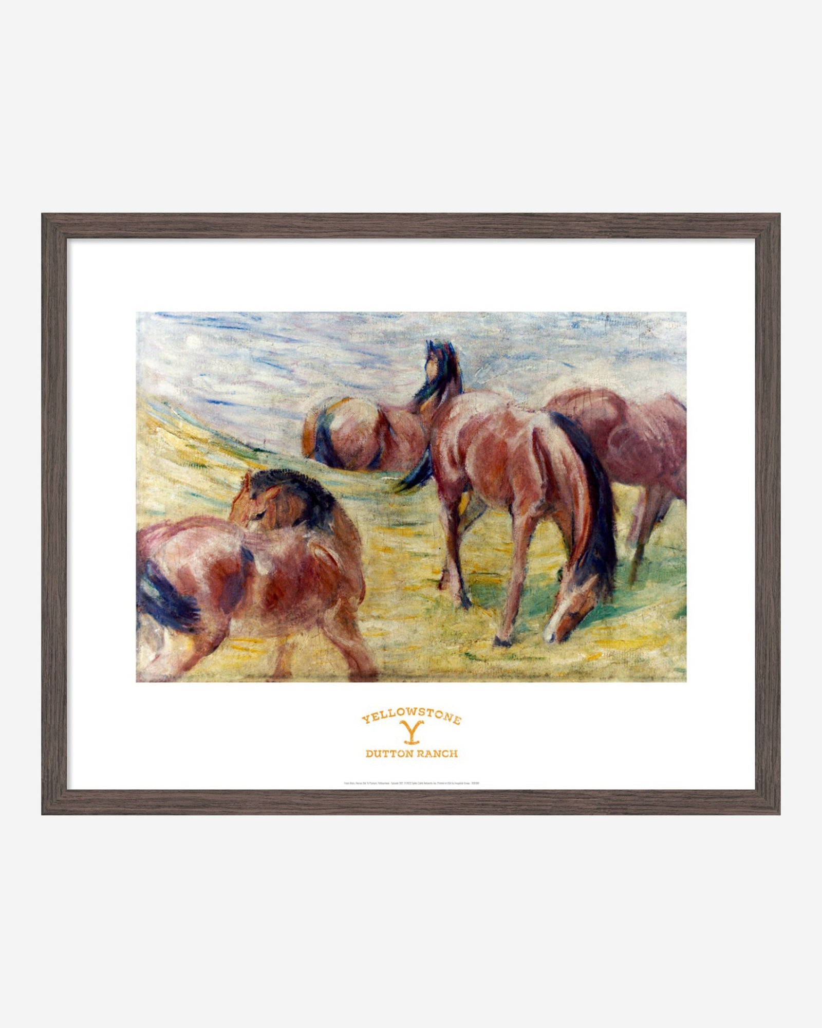 Kayce And Monica Bedroom Art: Franz Marc, Horses Out To Pasture