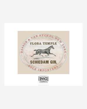 Fortworth Street Art: Schiedam Gin Print With 1883 Logo