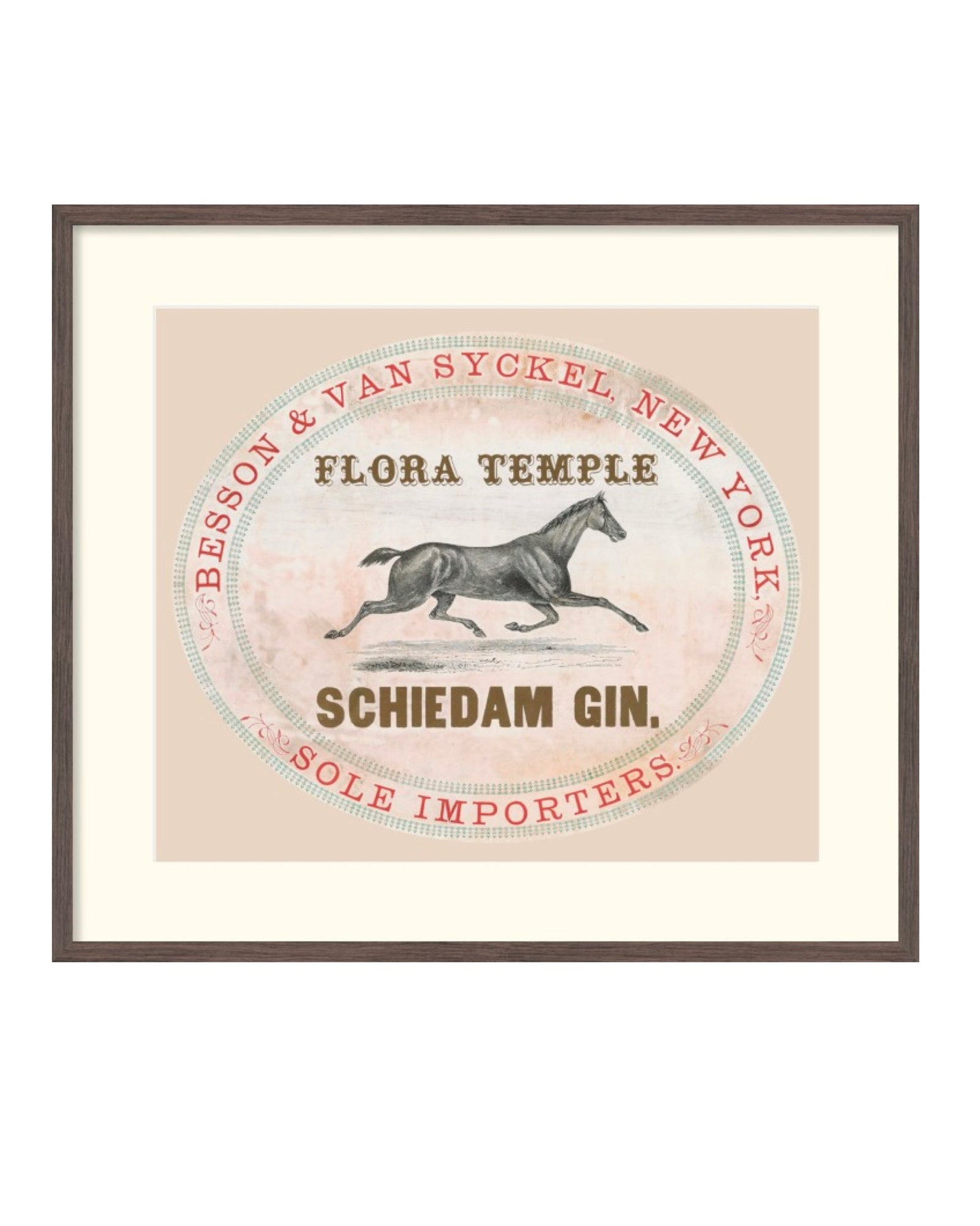 Fortworth Street Art: Schiedam Gin Print With 1883 Logo