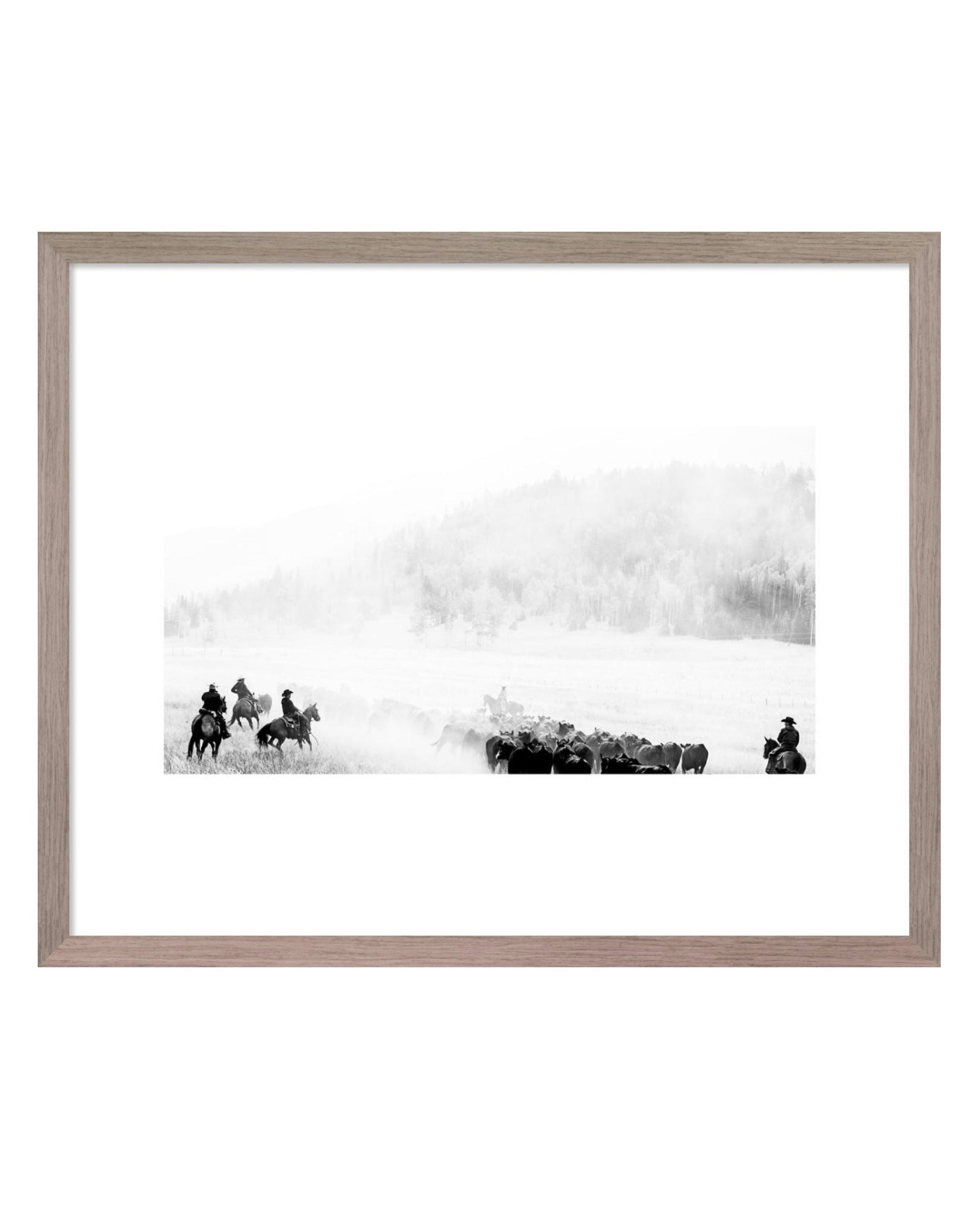 Cattle Drive 1 - Yellowstone Set Photography By Official Yellowstone Set Photographer, Emerson "Paco" Miller  - 16" X 20"