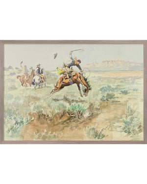 Charles M. Russell, Bronco Busting