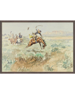 Charles M. Russell, Bronco Busting