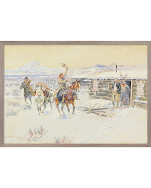 Charles M. Russell, Christmas At The Line Camp