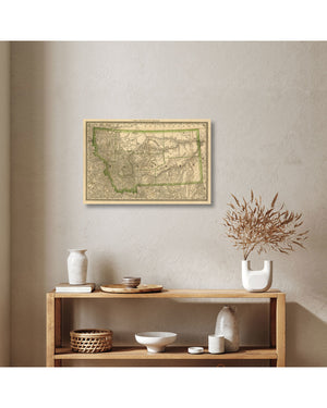 Rand Mcnally, Map Of Montana - 24" X 36" Unframed Paper Poster