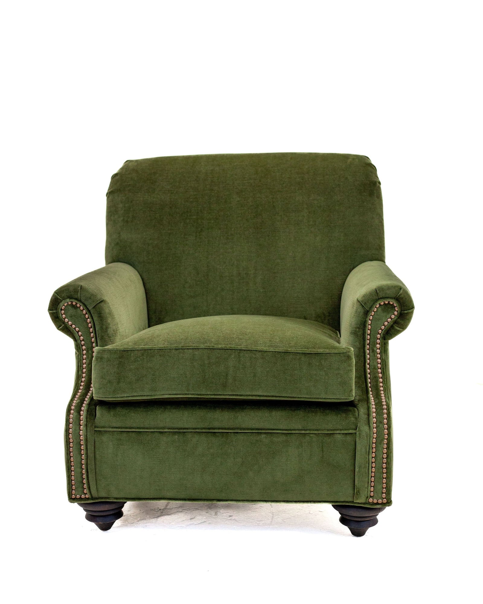 The Great Room Green Velvet Chair