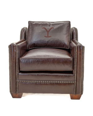 John Dutton's Brown Leather Balcony Chair