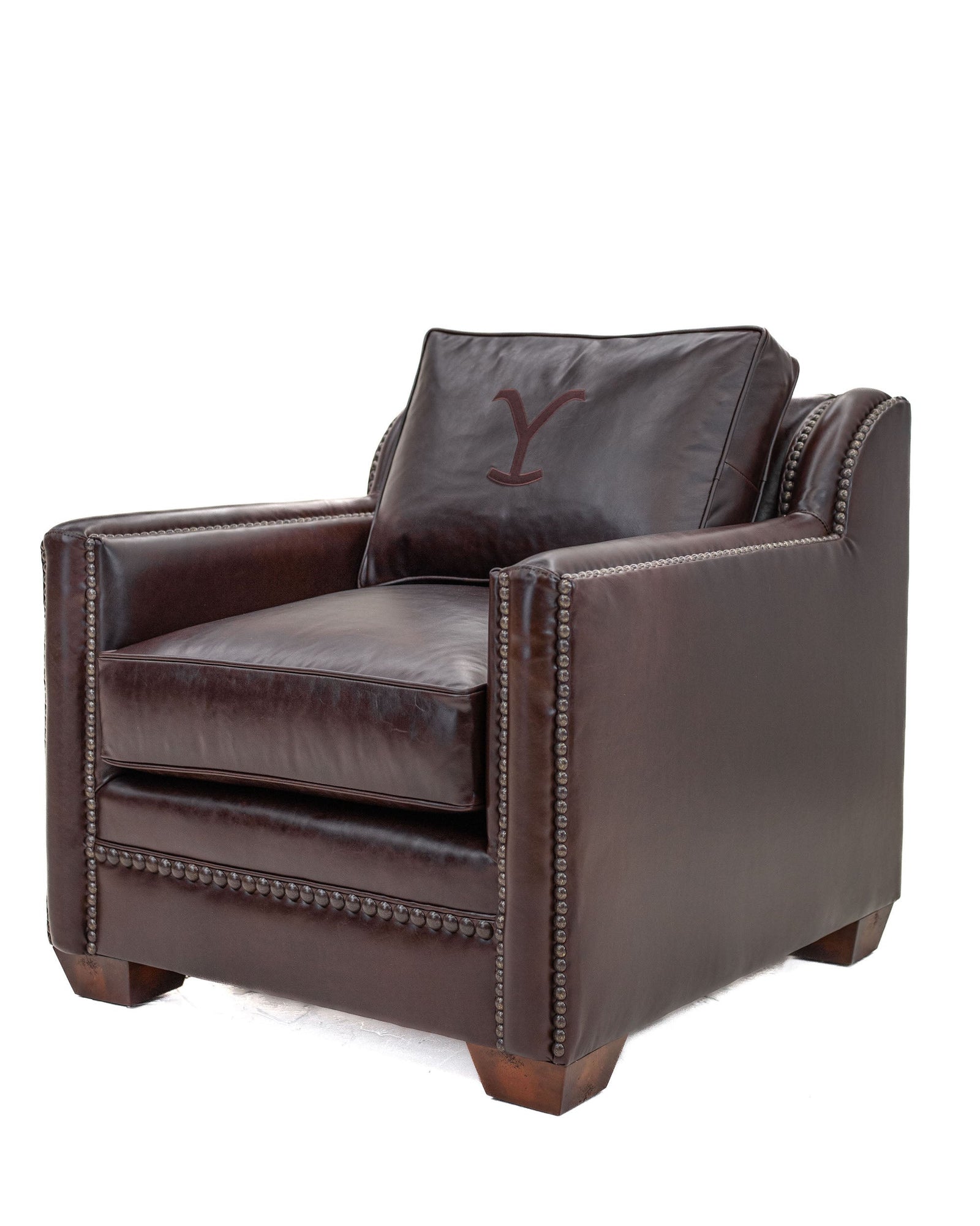 John Dutton's Brown Leather Balcony Chair