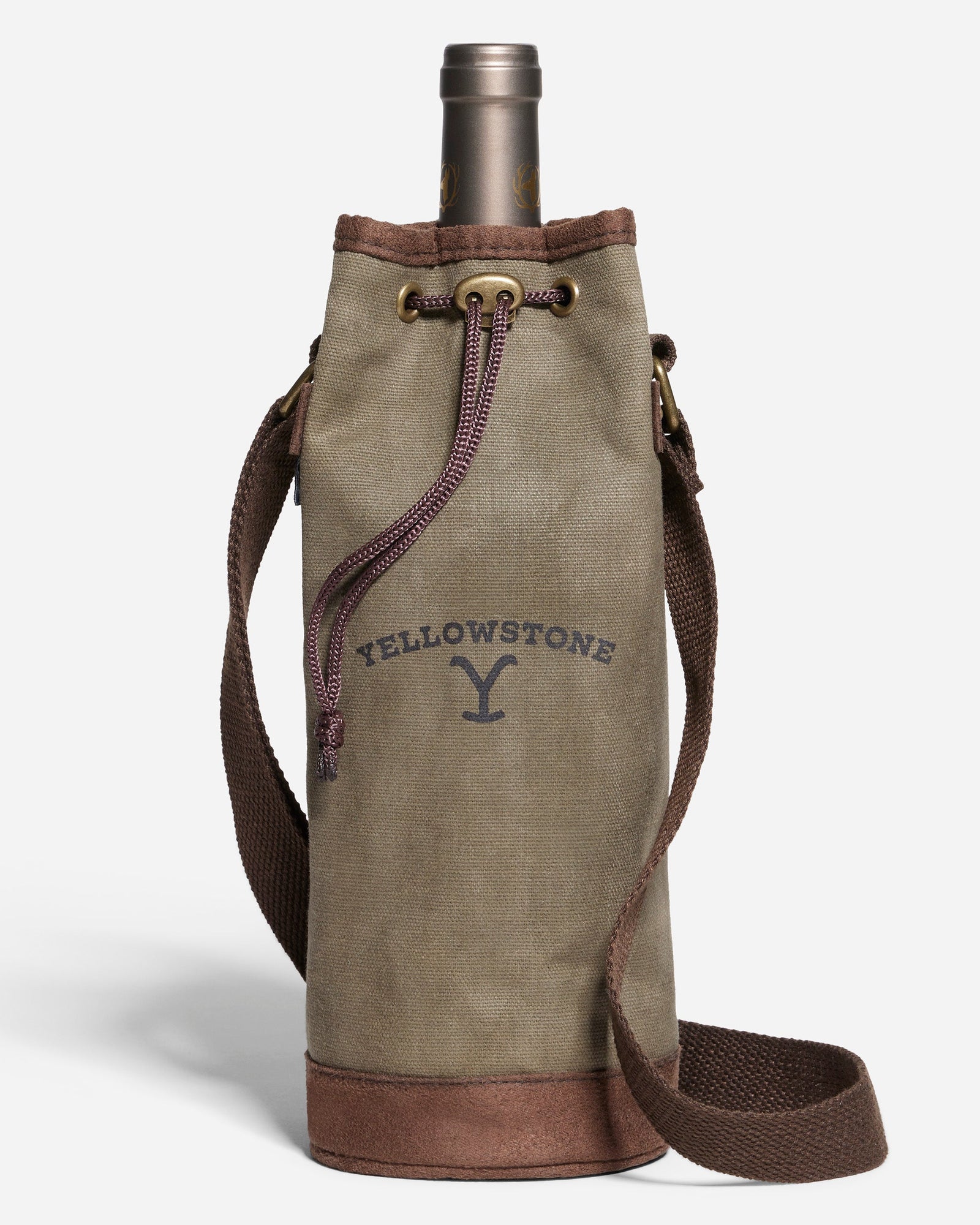 Dutton Ranch Waxed Canvas Wine Tote
