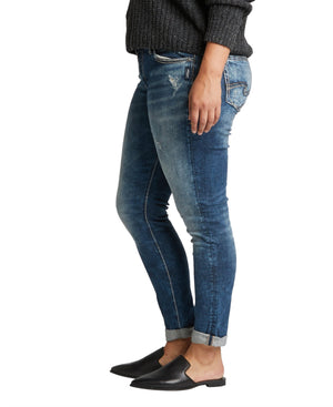 Girlfriend Mid Rise Skinny Jeans Plus Size