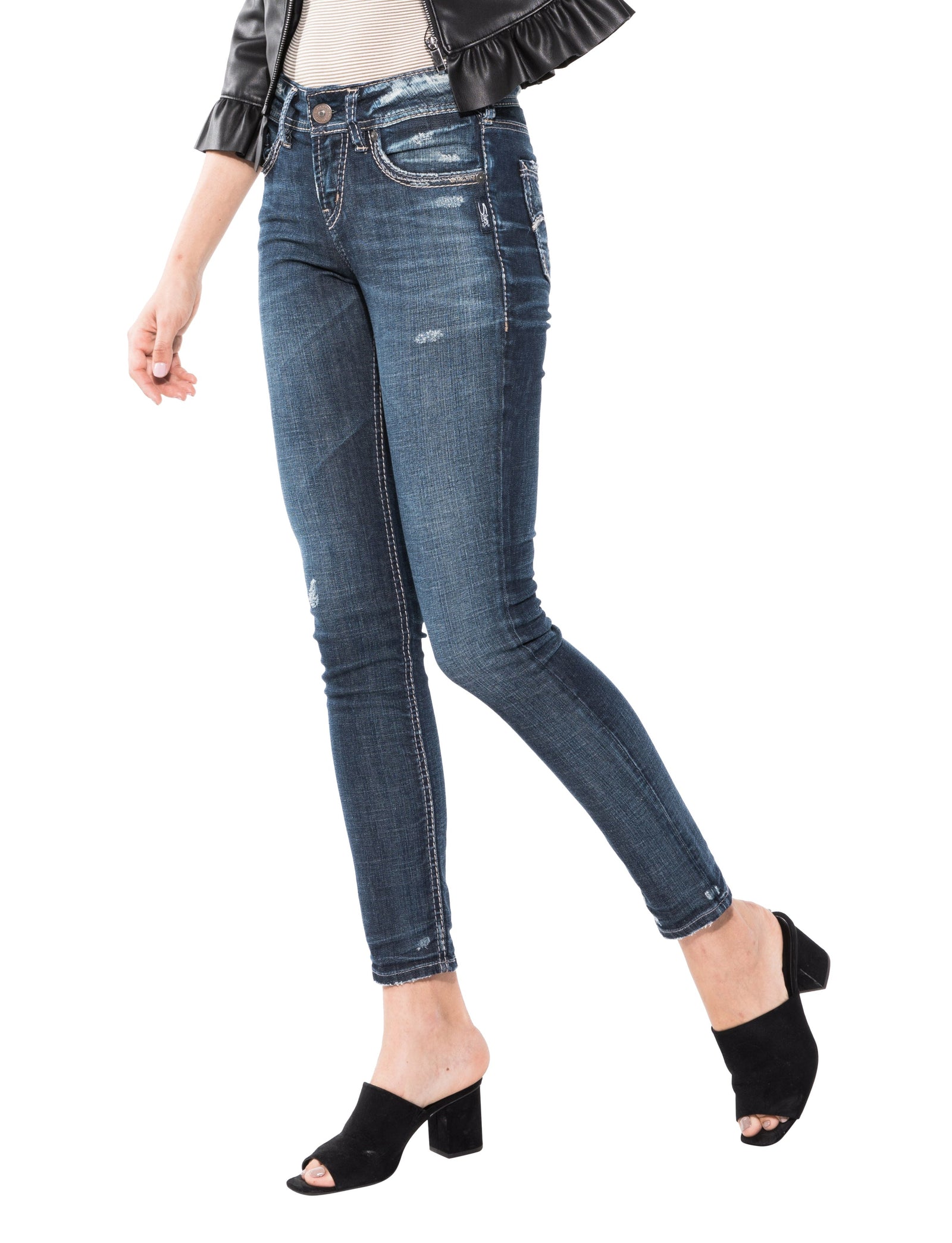 Suki Mid Rise Skinny Jeans
