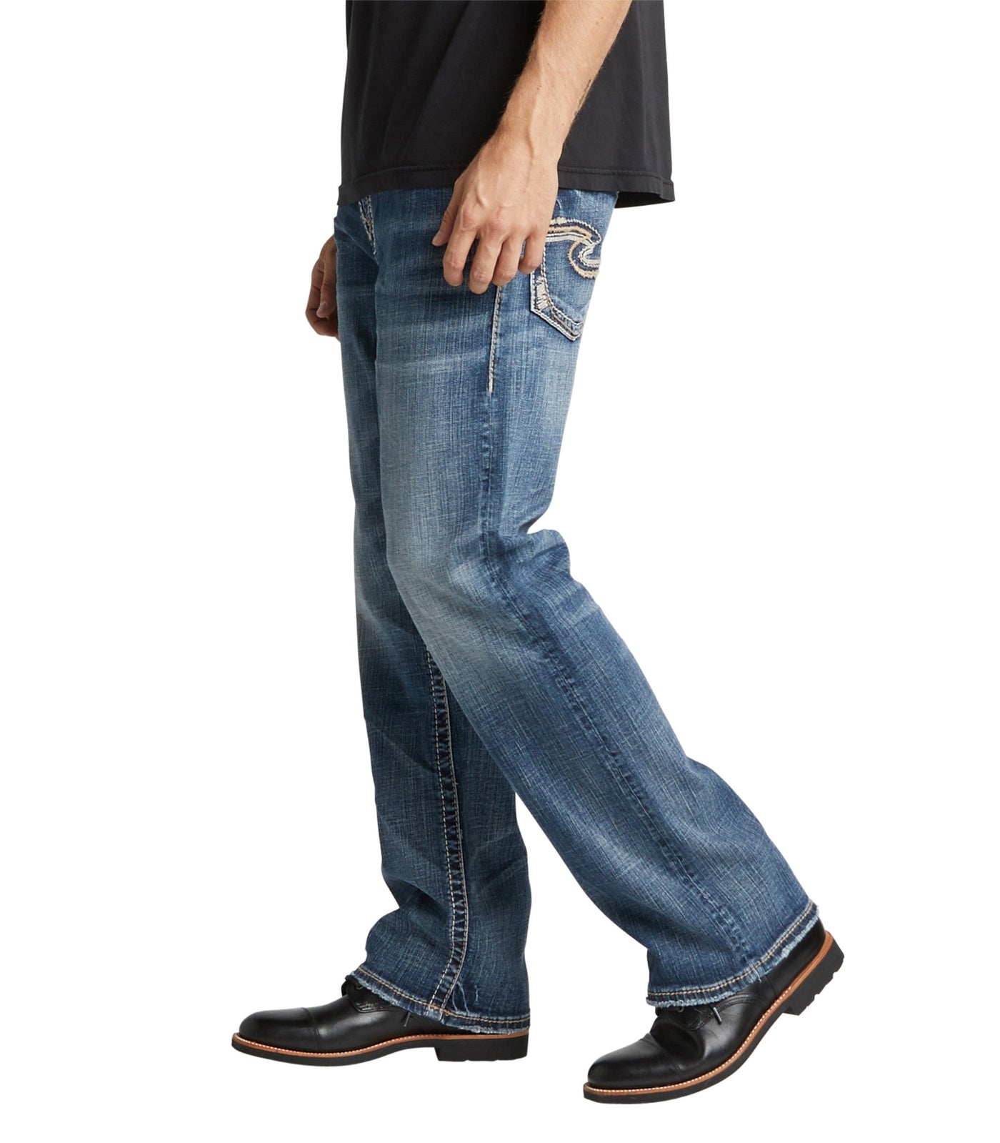 Mens silver cheap jeans bootcut