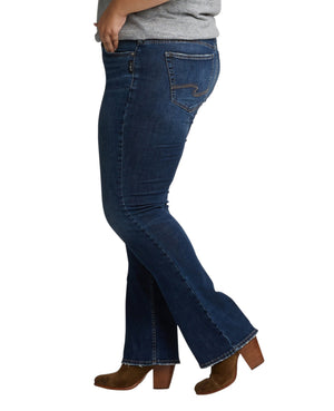 Suki Mid Rise Slim Bootcut Jeans Plus Size