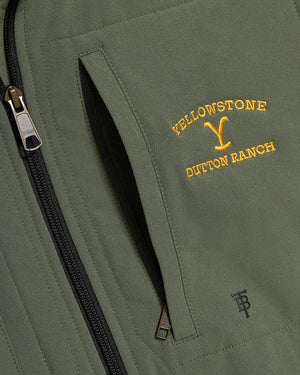 Performance Fleece Yellowstone Logo Vest