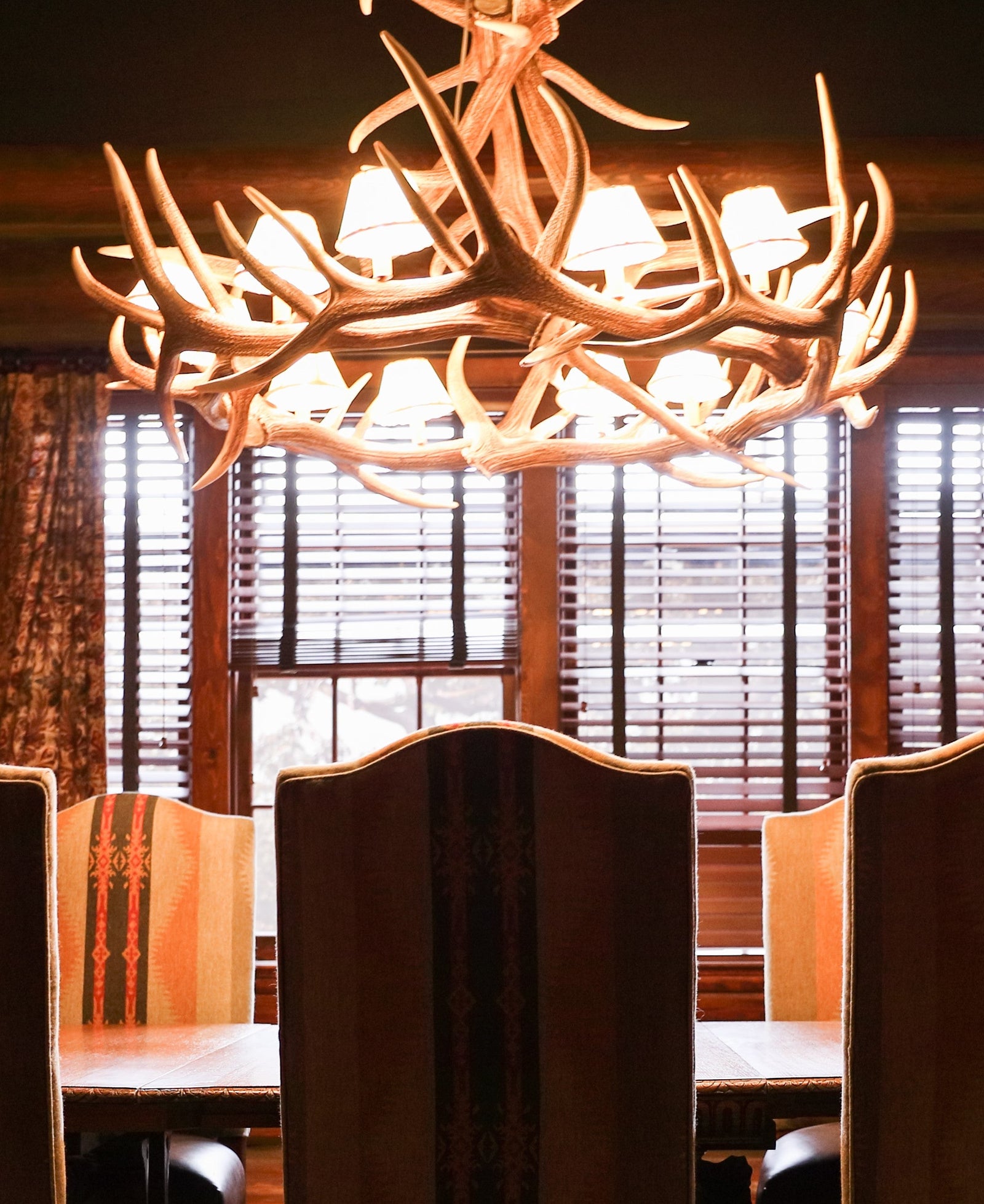 Dutton House Dining Room Faux Antler Chandelier