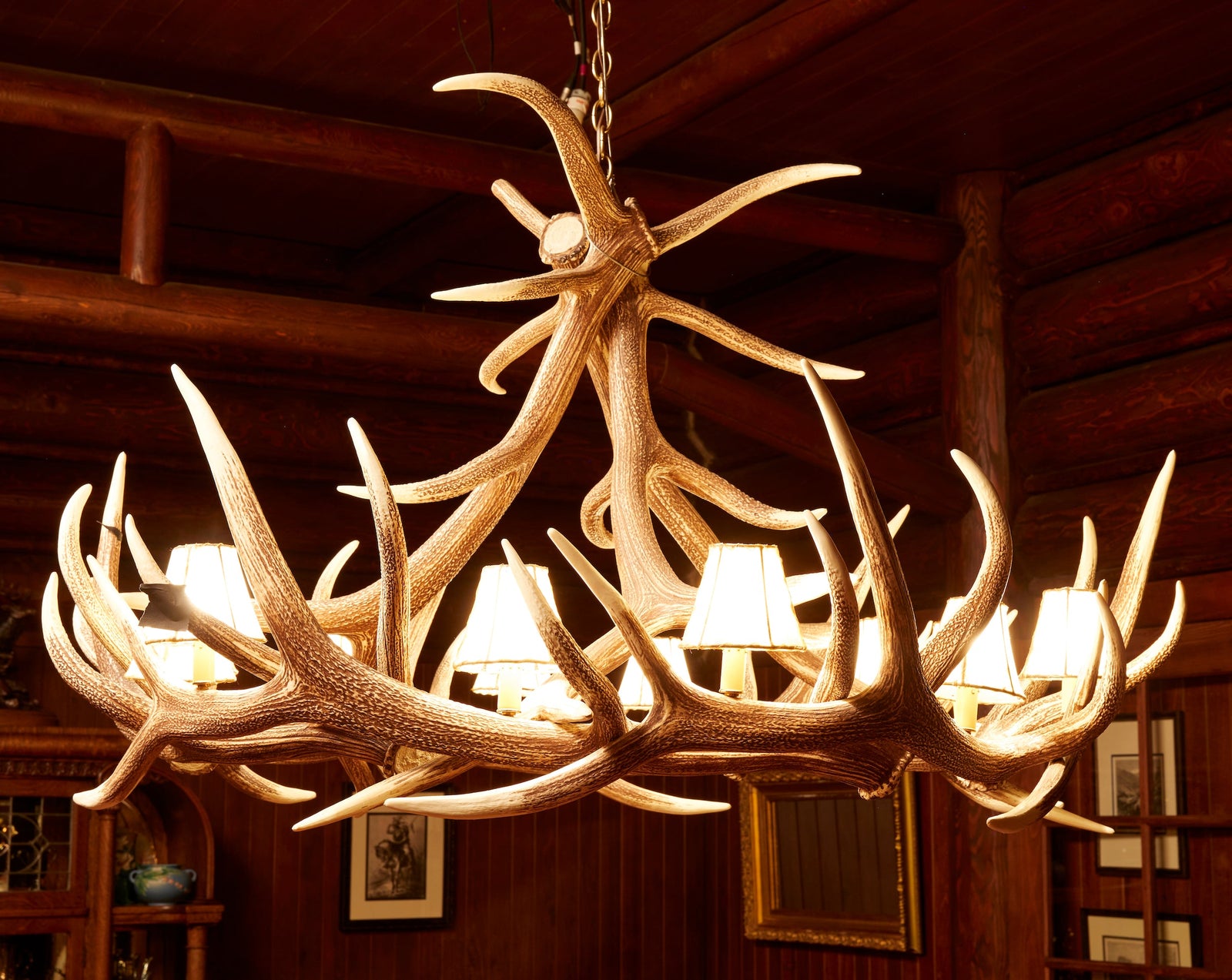 Dutton House Dining Room Faux Antler Chandelier